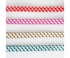 Duvo+ DUVO+ PETŲ ANTKAULIAI retro širdelių raštu 20-35cm / 10mm - 125cm 15565