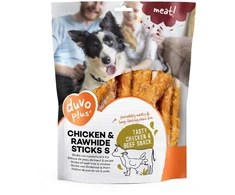 Duvo+ DUVO+ PRZYSMAK ŠUNIUI 400g STICKS CHICKEN &amp; RAWHIDE ''S'' 12.5cm /4/24