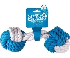 Duvo+ Duvo+ Smurfs žaislinė virvelė Hantla 30cm