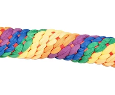 Duvo+ Elastinis žaislas su virvele, 4 mazgai, įvairiaspalvis, 55x10x7cm, 15805