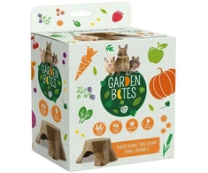 Duvo+ Garden Bites mažų gyvūnų daržovių užkandis ant kelmo 14,5x13x6,5 cm-180 g /12 (16675)