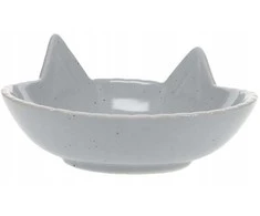 Duvo+ DUVO+ dubenėlis CERAMICZNA DLA KOTA 175ml JASNOSZARA 14x14x6.5cm 15508