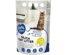 Duvo+ Premium silikoninis kačių kraikas su citrinų skoniu, 2kg, 5 l