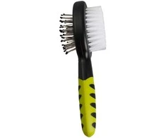 Duvo Graužikų šepetys, dvipusis, minkštas/plieno, plastikinis, 2-1 14,5 cm