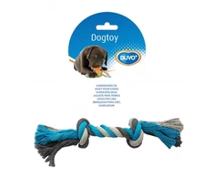 DUVO+ Žaislas virvė 2 WĘZŁY Mėlyna-PILKA 37cm 4705019
