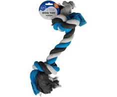 DUVO+ Žaislas virvė 2 WĘZŁY Mėlyna-PILKA 37cm 4705019