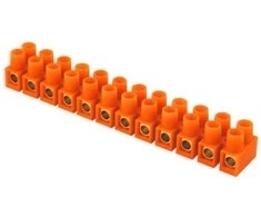 Duwi 34577 Gnybtų blokas 12 takelių 2,5 mm2 oranžinis 34577