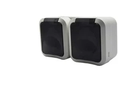 Duwi 60329 Aqua Pro IP55 ant paviršiaus montuojamas dvigubas įžemintas lizdas, baltas, dūmų sklendė / 60329