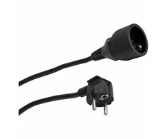 Duwi Ilgintuvas, 1 lizdo, 3 m, 3x1.0 mm OWY juodas 28218