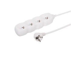 Düwi Prailgintuvas 4 lizdų, 3m baltas, 3x1,0mm OWY 34430