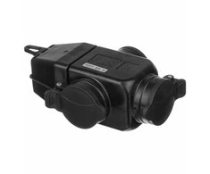 Duwi Trigubas guminis kabelių skirstytuvas IP44 3x16A 3500W - 3x prailginimo lizdas su atvartu 24522
