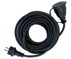 „Düwi“ vandeniui atsparus guminis dirbtuvių prailginimo laidas 1x2P+Z H05RR 3Gx1.5 10m IP44 / 10396