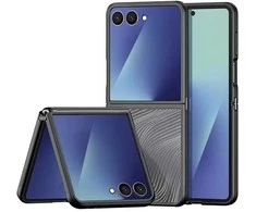 Dux Ducis Aimo dėklas skirtas Samsung Galaxy Z Flip7 – juodos spalvos