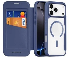 Dėklas Dux Ducis Skin X Pro suderinamas Apple iPhone 17 Pro, suderinamas su MagSafe MagSafe – mėlynos spalvos