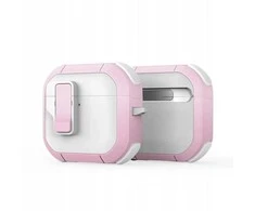 DUX DUCIS PECP - TPU+PC apsauginis dėklas, skirtas AirPods 4 baltas rožinis