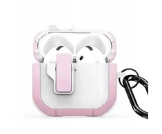 DUX DUCIS PECP - TPU+PC apsauginis dėklas, skirtas AirPods 4 baltas rožinis