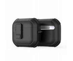 Ausinių dėklas Dux Ducis PECP, skirtas AirPods 4 ausinėms, apsauginis TPU+PC, juodas