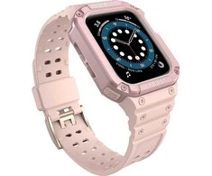 Išmaniojo laikrodžio Apple SE/7 silikoninis Hurtel dirželis, Rožinės spalvos, 42/44/45 mm