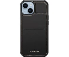 3in1 Wallet su stoveliu Apple iPhone 14 Plus MagSafe RFID Blocker Dux Ducis Rafi Mag – dėklas telefonui juodos spalvos