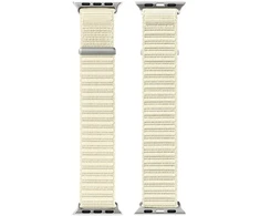 DUXDUCIS Dirželis Dux Ducis Apple Watch 42/44/45/46/49MM YE Nylon Braided Loop Wrist Strap Starlight