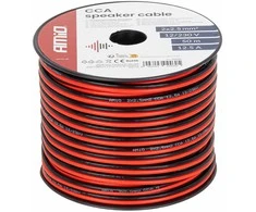 Dvejų gyslų CCA kabelis, 2x2.5mm² 50m 12.5A AMIO-04460
