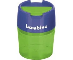 Dvigubas galąstuvas metalinis su talpa (12vnt) BAMBINO