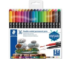 Staedtler Dvišaliai rašikliai nuolatiniai Staedtler 36 spalvų