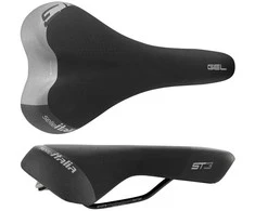 Dviratis SELLE ITALIA SPORTOURING ST 3 S (idmatch S1), Fec lydinio bėgeliai, lengvas gelis, 444 g (NAUJAS 2025 m.)