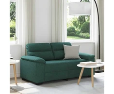 Dvivietė sofa, tamsiai žalia, 160x81x84 cm, audinys