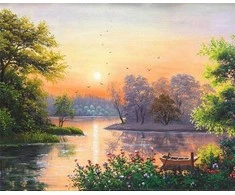 DWM Paveikslas skaičiais - 40x50cm peizažas