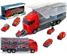 DWM Transporterio sunkvežimis TIR paleidimo įrenginys + metaliniai automobiliai ugniagesių komanda