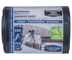 DX DONAU PROFESSIONAL tvirti itin stiprūs statybiniai 120 l 10 vnt. juodi