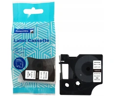 DYMO D1 18053 termo vamzdelis 9 mm x 1,5 m, juodas ant balto fono, pakaitalas S0718280