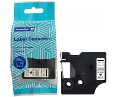DYMO D1 45803 juosta 19mm x 7m S0720830 juoda ant balto, pakaitalas