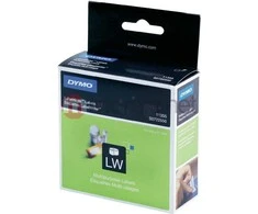 Dymo etiketės universalios baltos LW 19X51mm (S0722550) juodos spalvos