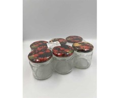 Okko Dymo JAR 210ML WITH LID 66MM 6PCS