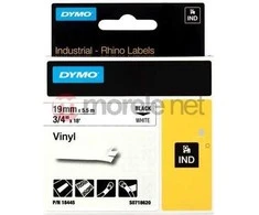 Dymo juosta Rhino balta 18445 (S0718620) spausdinti juoda