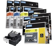 DYMO S0720600 D1 Juostelė 12mm x 7m (skaidri / baltas šifras)