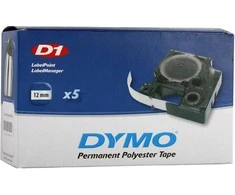 Dymo S0718060 D1 tipo juosta (juoda balta)