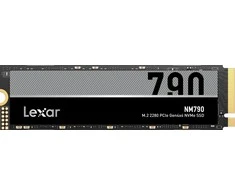 Lexar | SSD | NM790 | 4000 GB | SSD form factor M.2 2280 | Solid-state drive sąsaja M.2 NVMe | Skaitymo greitis 7400 MB/s | Rašymo greitis 6500 MB/s
