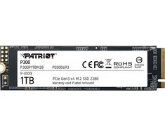 Kietasis vidinis diskas Patriot P300 M.2 PCIe Gen 3 x4 1TB SSD