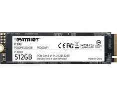 Kietasis vidinis diskas Patriot P300 M.2 PCIe Gen 3 x4 512GB SSD