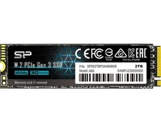 SILICON POWER KOMPIUTERIAI IR RYŠIAI SILICON POWER SSD Ace A60 2TB M.2 PCIe Gen3 x4 NVMe 2200/1600 Mb/s