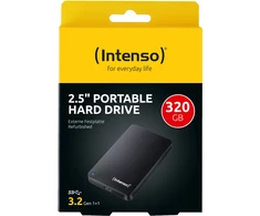 Kietasis diskas Dysk zewnętrzny HDD Intenso 6.3cm (2,5'') 320GB 3.2 MemoryCase juoda Refurbish (6021610)