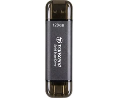 Kietasis diskas „TRANSCEND“ 128 GB išorinė SSD atmintinė, USB/USB-C 10 GB/s – ESD310C