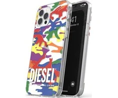 Dėklas DIESEL CLEAR CASE PRIDE CAMO AOP IPHONE XR COLORFUL
