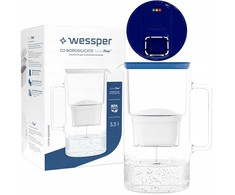 Filtravimo ąsotis Wessper Dzbanek Wessper D2 Borosilicate FutureFlow Aquamax (WES201-FF-NB)