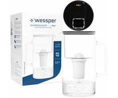 Filtravimo ąsotis Wessper Dzbanek Wessper D2 Borosilicate FutureFlow Aquaclassic (WES202-FF-BK)