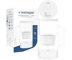 Filtravimo ąsotis Wessper D2 Borosilicate FutureFlow Aquamax (WES201-FF-WH)