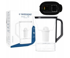 Filtravimo ąsotis Wessper Dzbanek Wessper D3 SLIM FutureFlow Aquaclassic (WES206-FF-BK)